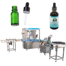 Automatic facial serum filling machine 30ml cbd oil glass dropper bottle filling and production line